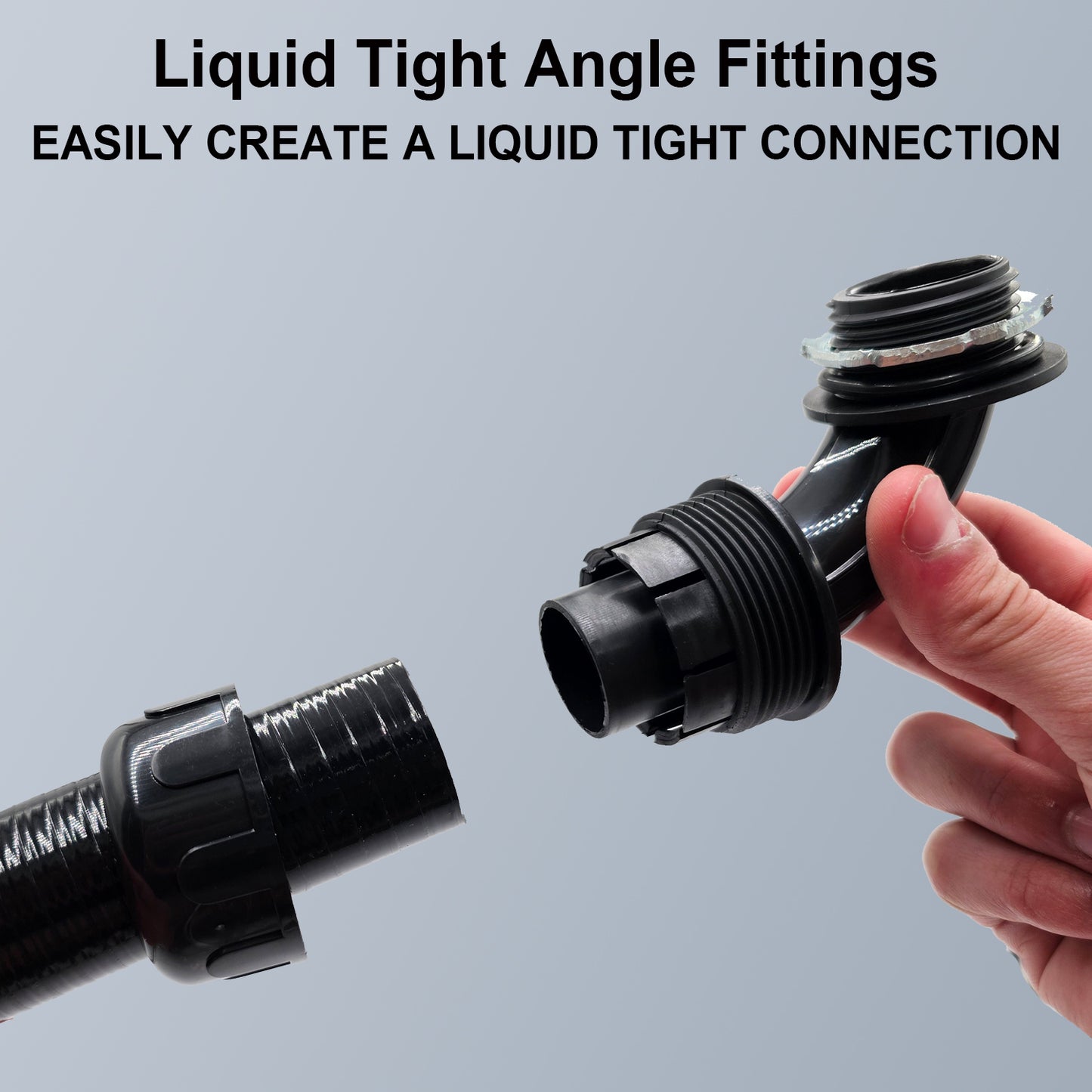 Non-Metallic Nylon Electrical Liquid Tight Conduit 90º Angle Fittings - UL Rated