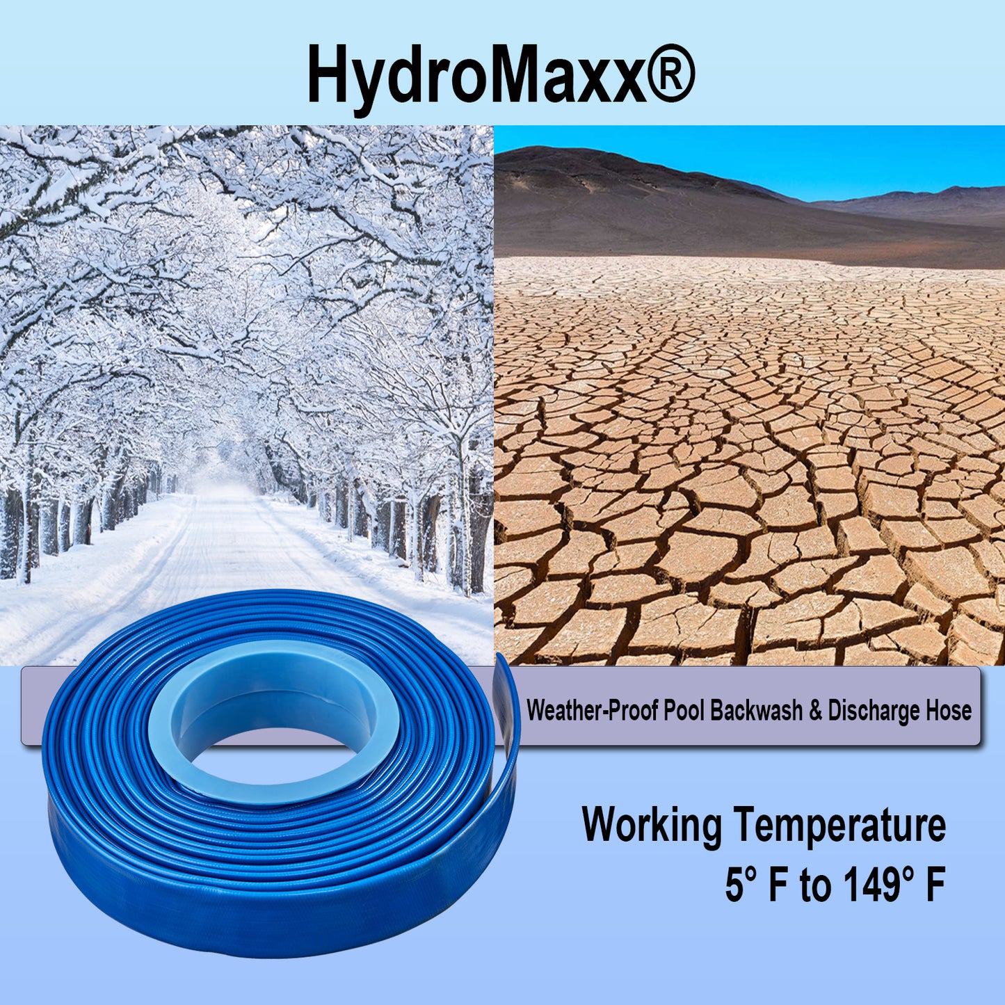 HydroMaxx® 6 Bar Heavy Duty Lay Flat Discharge Hose