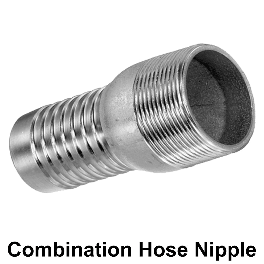 Steel Combination Hose Nipple with NPT Thread for Suction and Lay Flat hoses