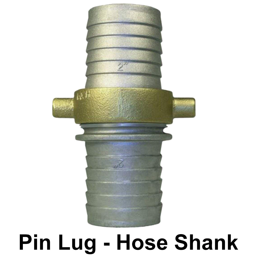 Aluminum Pin Lug Connector Hose Shank for Lay Flat and Suction Hoses