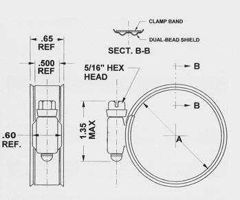 Murray Dual Bead Hose Clamp Diagram