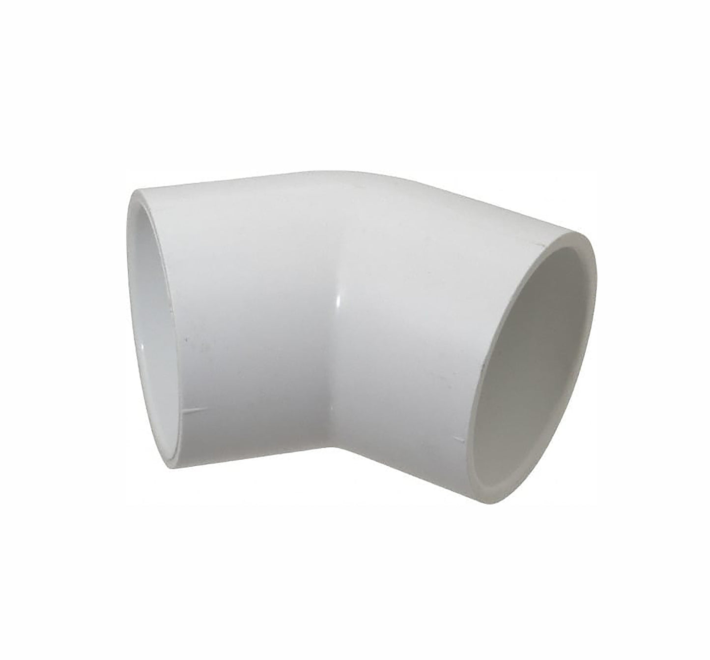 45° Schedule 40 PVC Slip Elbow Fitting