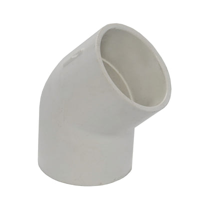 45° Schedule 40 PVC Slip Elbow Fitting