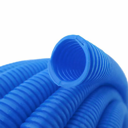 QTY 50 - 1 in. x 100 ft Flexible Corrugated Blue HDPE NON Split Tubing Wire Loom - FREE SHIPPING