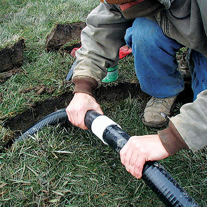 Black Flexible PVC Pipe - 4 rolls of 3" x 100 ft - FREE SHIPPING