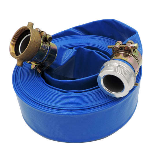 HydroMaxx® 6 Bar Lay Flat Discharge and Backwash Hose with Connectors