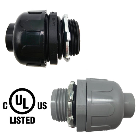 Non-Metallic Electrical Liquid Tight Conduit Straight Fittings - UL Rated