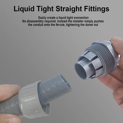 Non-Metallic Electrical Liquid Tight Conduit Straight Fittings - UL Rated