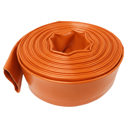HydroMaxx® 6 Bar Orange Lay Flat Discharge and Backwash Hose with Camlocks and Adapters