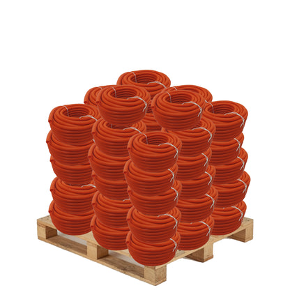 QTY 50 - 1 in. x 100 ft Flexible Corrugated Orange HDPE NON Split Tubing Wire Loom - FREE SHIPPING