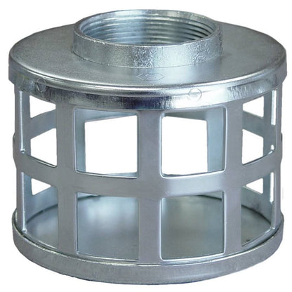 QTY 5 - 1-1/2" Suction Hose Square Hole Steel Strainer - FREE SHIPPING